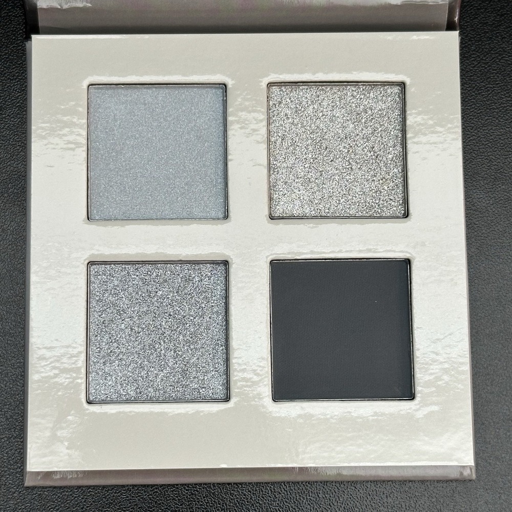 Juvia's Place The Rebel Greys Eyeshadow Palette 4 Shades Of Grey New W/O Box - Picture 3 of 4